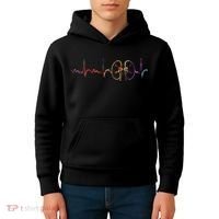 Dialysis Technician Nurse Kidney Heartbeat Awareness Kids Hoodie thumb 4