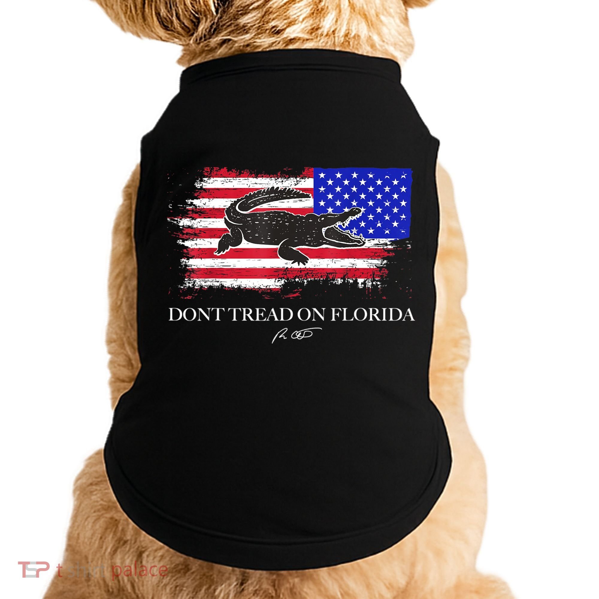 Dont Tread On Florida Governor Flag Alligator DeSantis 2021 Doggie Tank