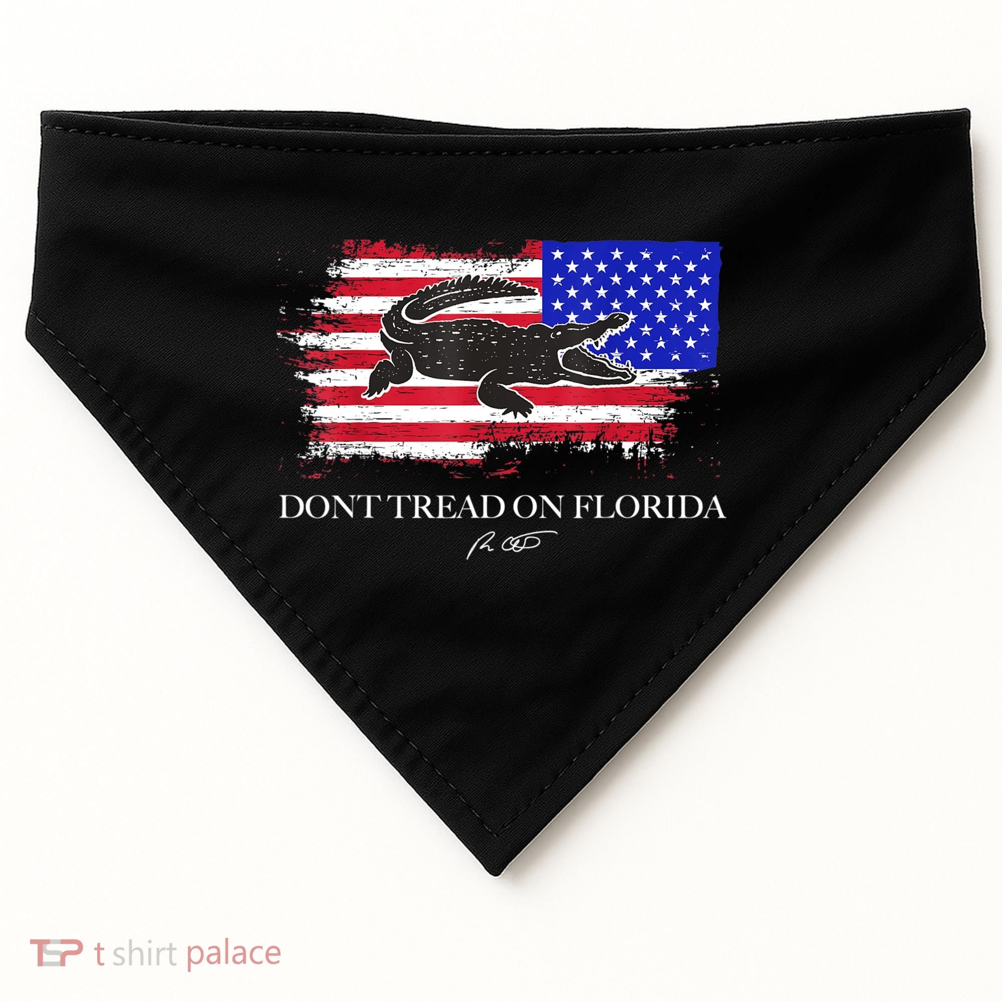 Dont Tread On Florida Governor Flag Alligator DeSantis 2021 USA-Made Doggie Bandana