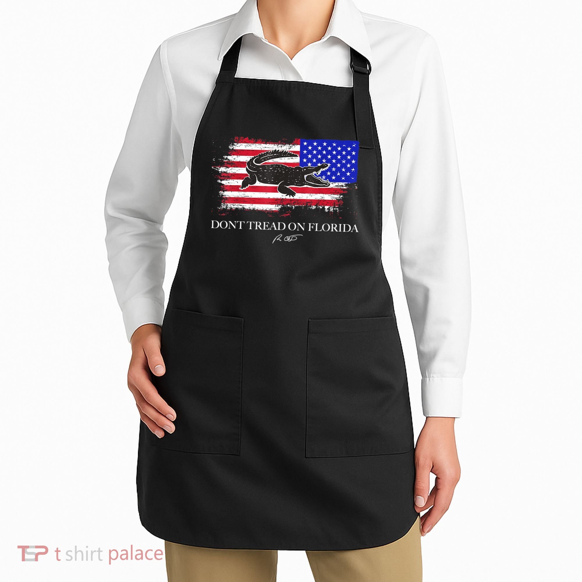 Dont Tread On Florida Governor Flag Alligator DeSantis 2021 Apron