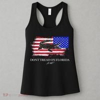Dont Tread On Florida Governor Flag Alligator DeSantis 2021 Women's Tank Top thumb 3
