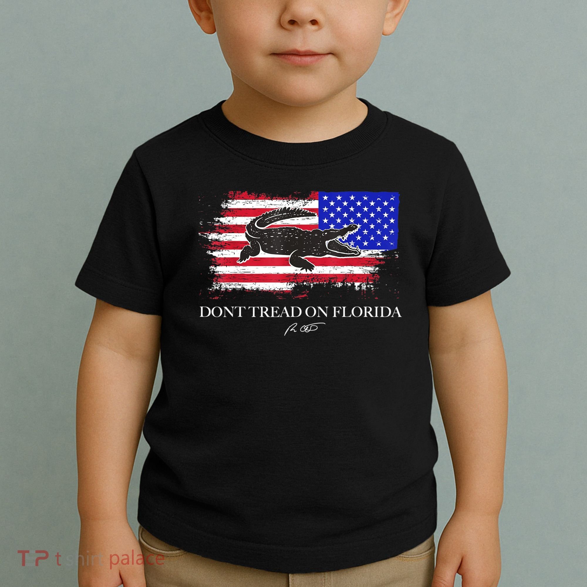 Dont Tread On Florida Governor Flag Alligator DeSantis 2021 Toddler T-Shirt