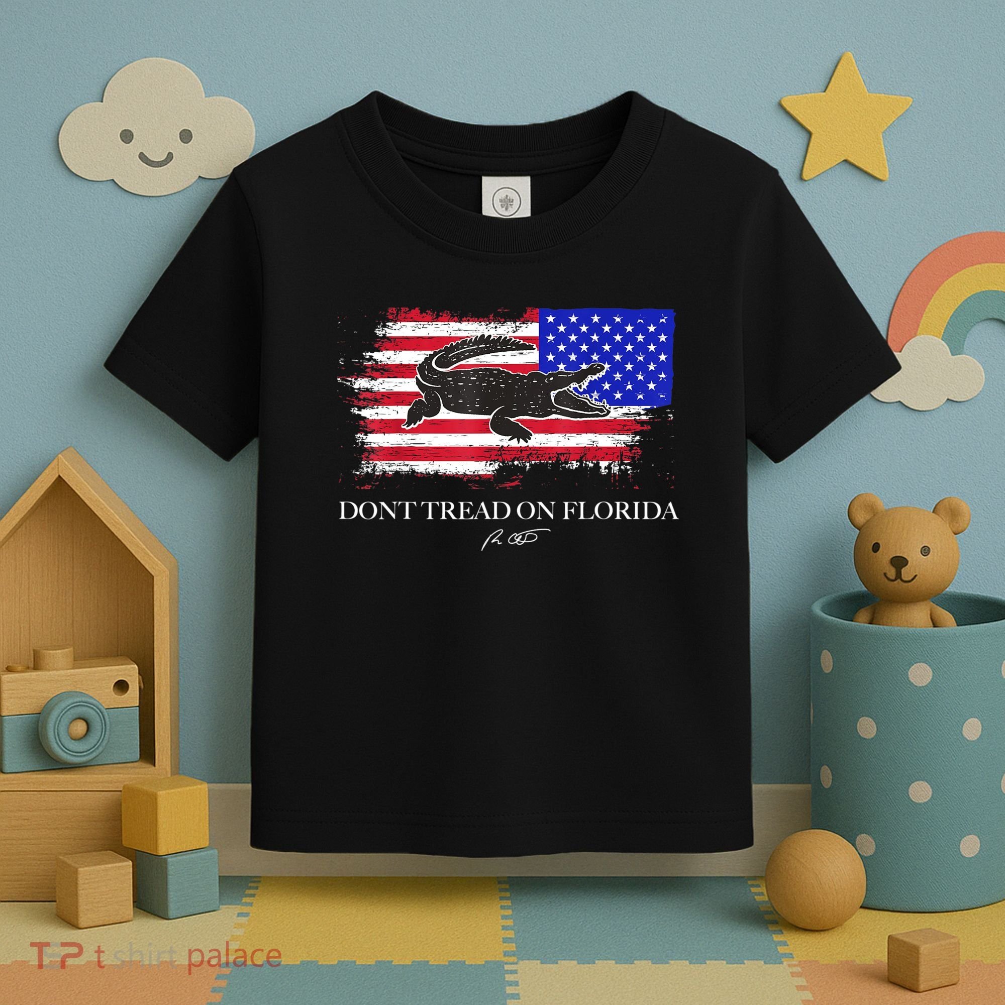 Dont Tread On Florida Governor Flag Alligator DeSantis 2021 Toddler T-Shirt