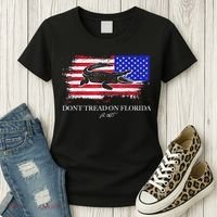 Dont Tread On Florida Governor Flag Alligator DeSantis 2021 Women's T-Shirt thumb 3