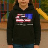 Dont Tread On Florida Governor Flag Alligator DeSantis 2021 Kids Hoodie thumb 3