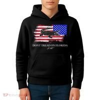 Dont Tread On Florida Governor Flag Alligator DeSantis 2021 Kids Hoodie thumb 4
