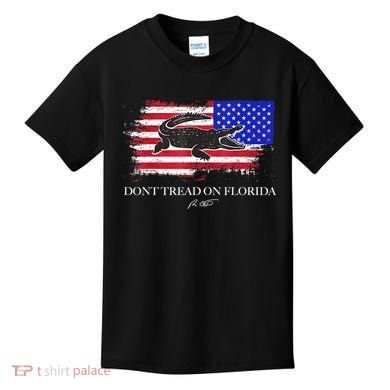 Dont Tread On Florida Governor Flag Alligator DeSantis 2021 Kids T-Shirt