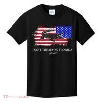 Dont Tread On Florida Governor Flag Alligator DeSantis 2021 Kids T-Shirt thumb 0