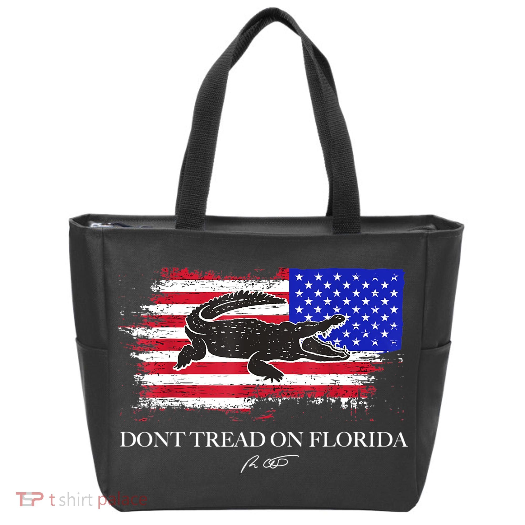 Dont Tread On Florida Governor Flag Alligator DeSantis 2021 Tote Bag
