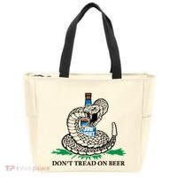 Dont Tread On Beer Funny Patriot America Usa Freedom Lover Gift Tote Bag thumb 0