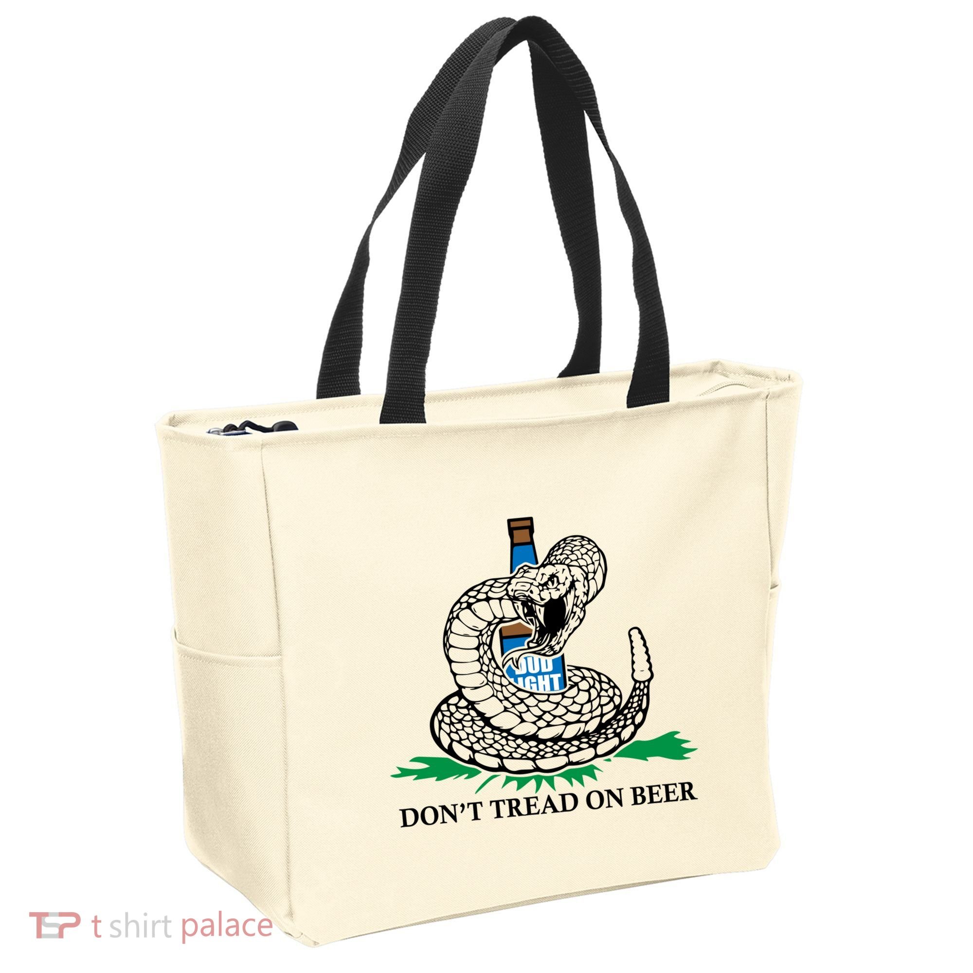Dont Tread On Beer Funny Patriot America Usa Freedom Lover Gift Tote Bag