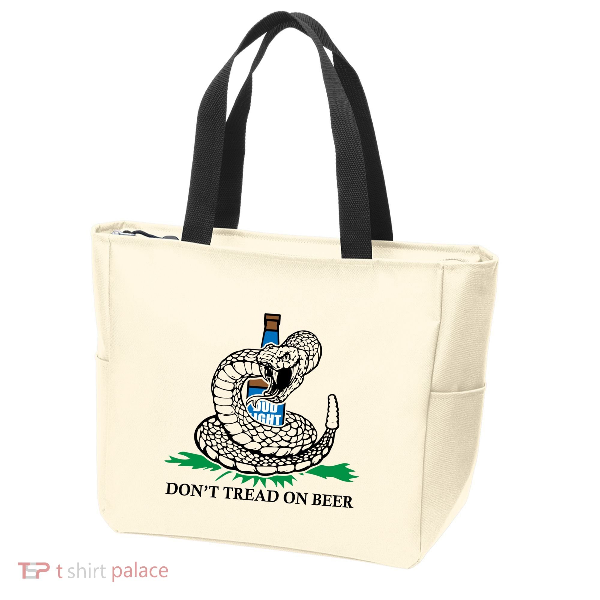 Dont Tread On Beer Funny Patriot America Usa Freedom Lover Gift Tote Bag