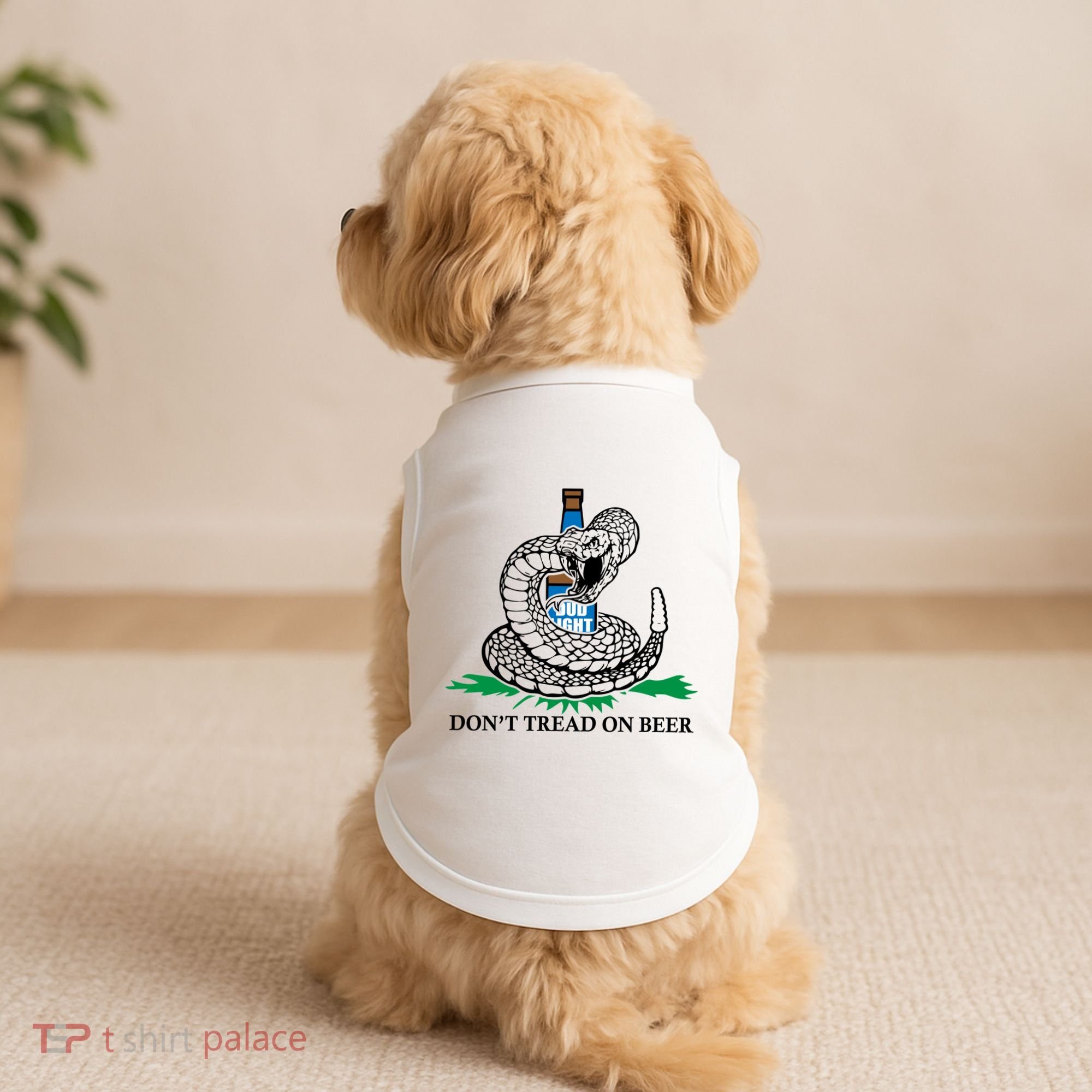 Dont Tread On Beer Funny Patriot America Usa Freedom Lover Gift Doggie Tank