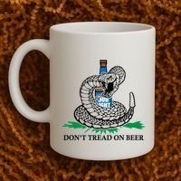 Dont Tread On Beer Funny Patriot America Usa Freedom Lover Gift Coffee Mug thumb 2