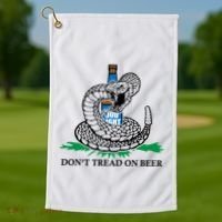 Dont Tread On Beer Funny Patriot America Usa Freedom Lover Gift Golf Towel thumb 1