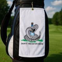 Dont Tread On Beer Funny Patriot America Usa Freedom Lover Gift Golf Towel thumb 2