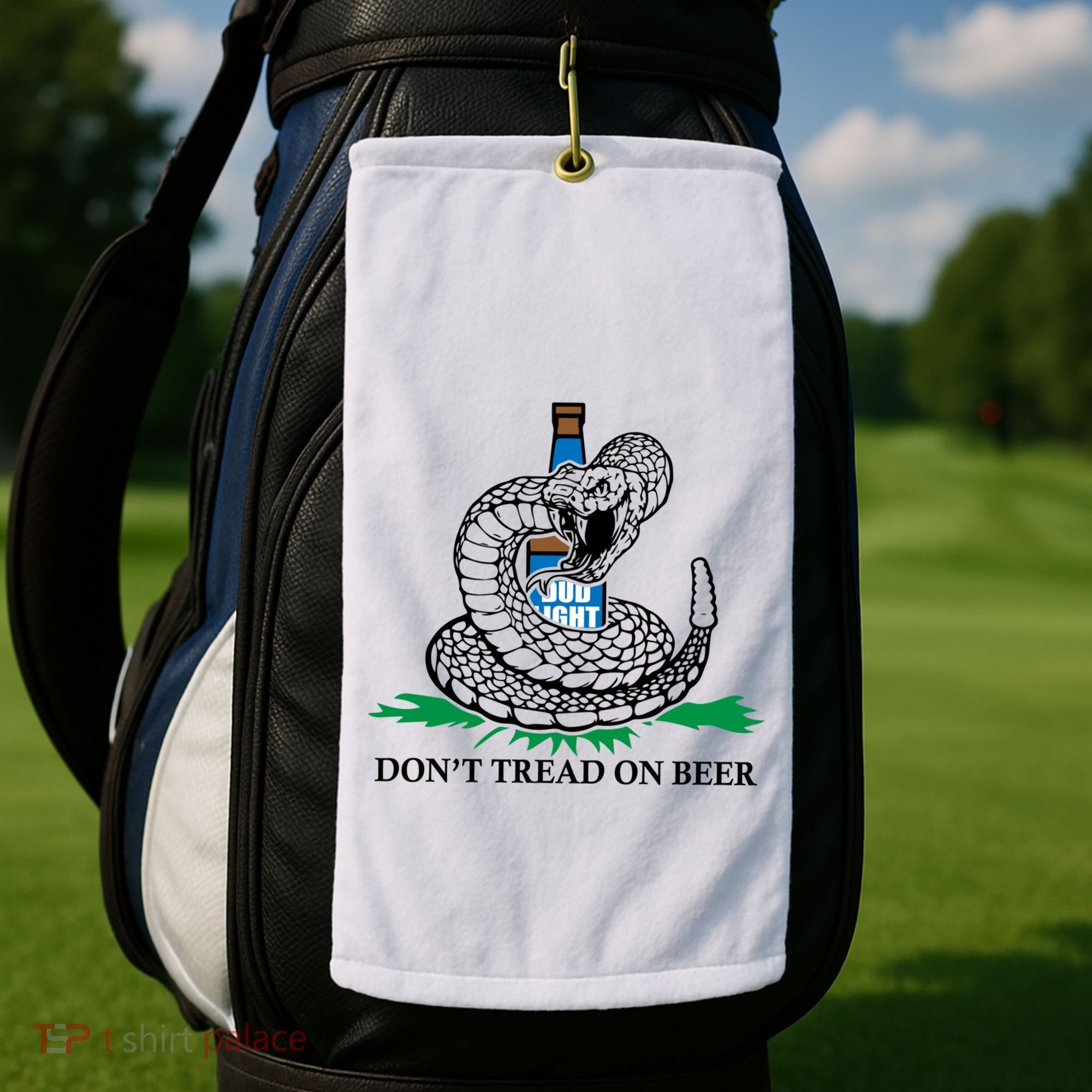 Dont Tread On Beer Funny Patriot America Usa Freedom Lover Gift Golf Towel