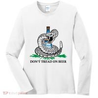 Dont Tread On Beer Funny Patriot America Usa Freedom Lover Gift Women's Long Sleeve Shirt thumb 0