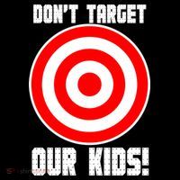 Dont Target Our Kids Patriotic Bullseye Range Boycott Stripe Pom Pom Beanie thumb 2
