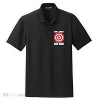 Dont Target Our Kids Patriotic Bullseye Range Boycott Dry Zone Grid Polo thumb 0