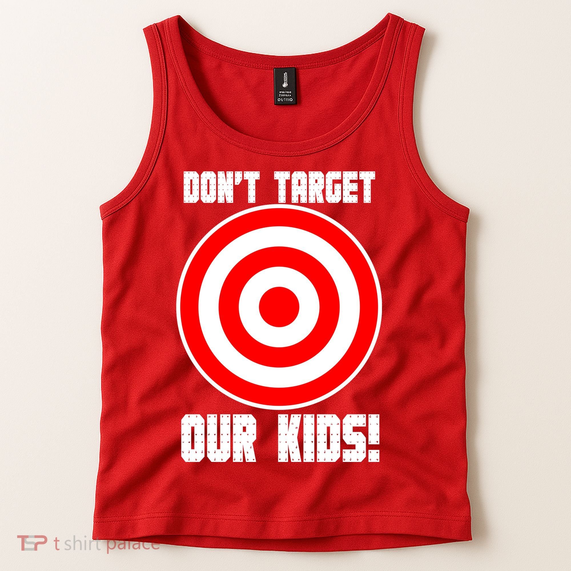 Dont Target Our Kids Patriotic Bullseye Range Boycott Tank Top