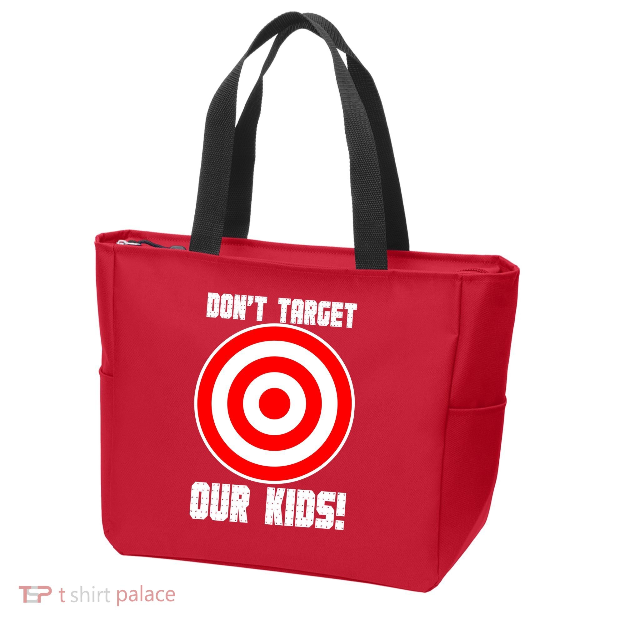 Dont Target Our Kids Patriotic Bullseye Range Boycott Tote Bag