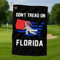 Don't Tread On Florida Golf Towel thumb 1