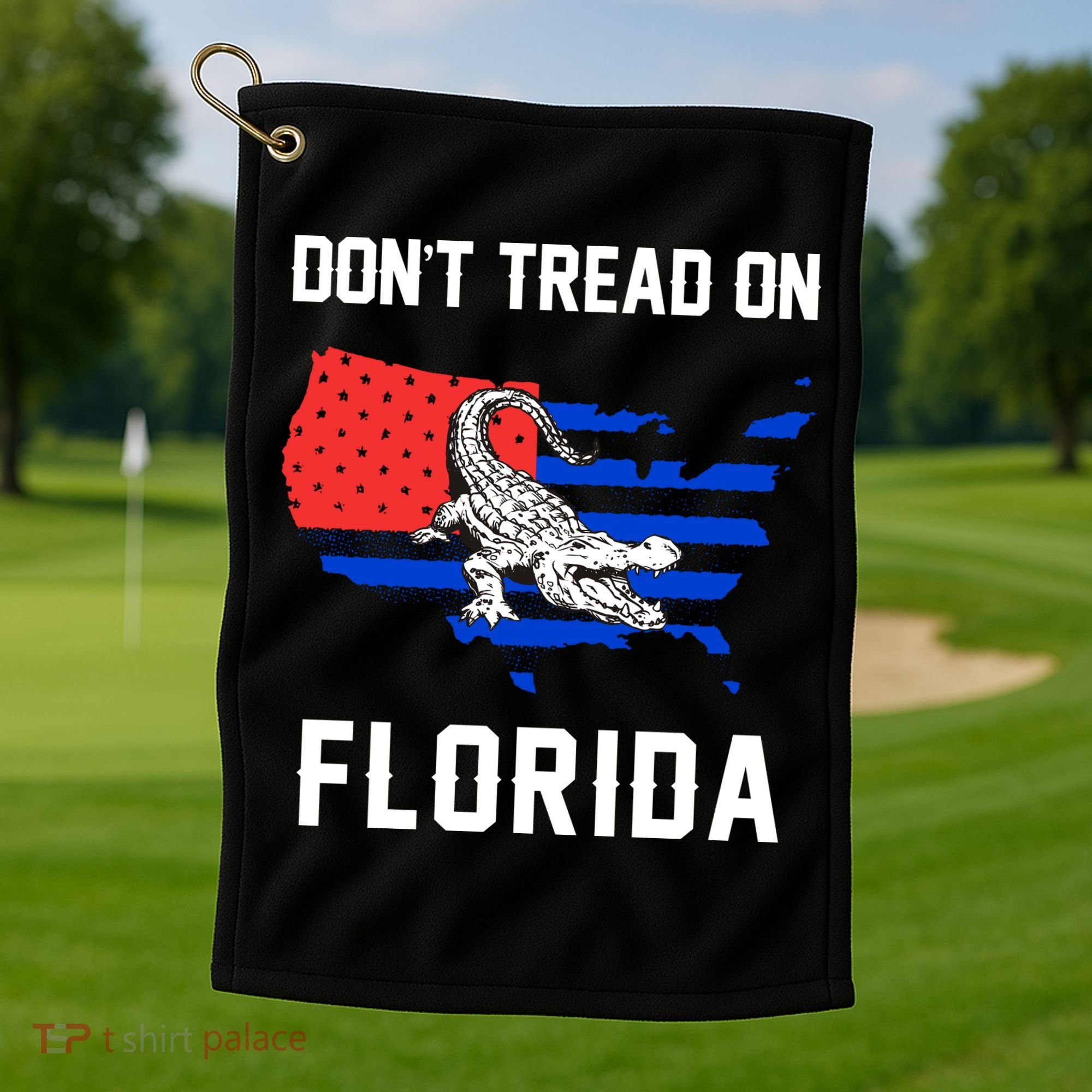 Don't Tread On Florida Golf Towel