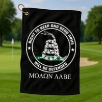 Dont Tread On Me Right To Keep & Bear Arms Come & Take It Golf Towel thumb 1