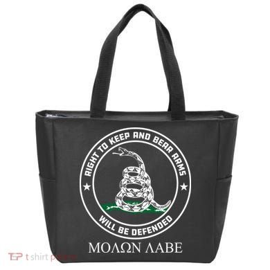 Dont Tread On Me Right To Keep & Bear Arms Come & Take It Tote Bag
