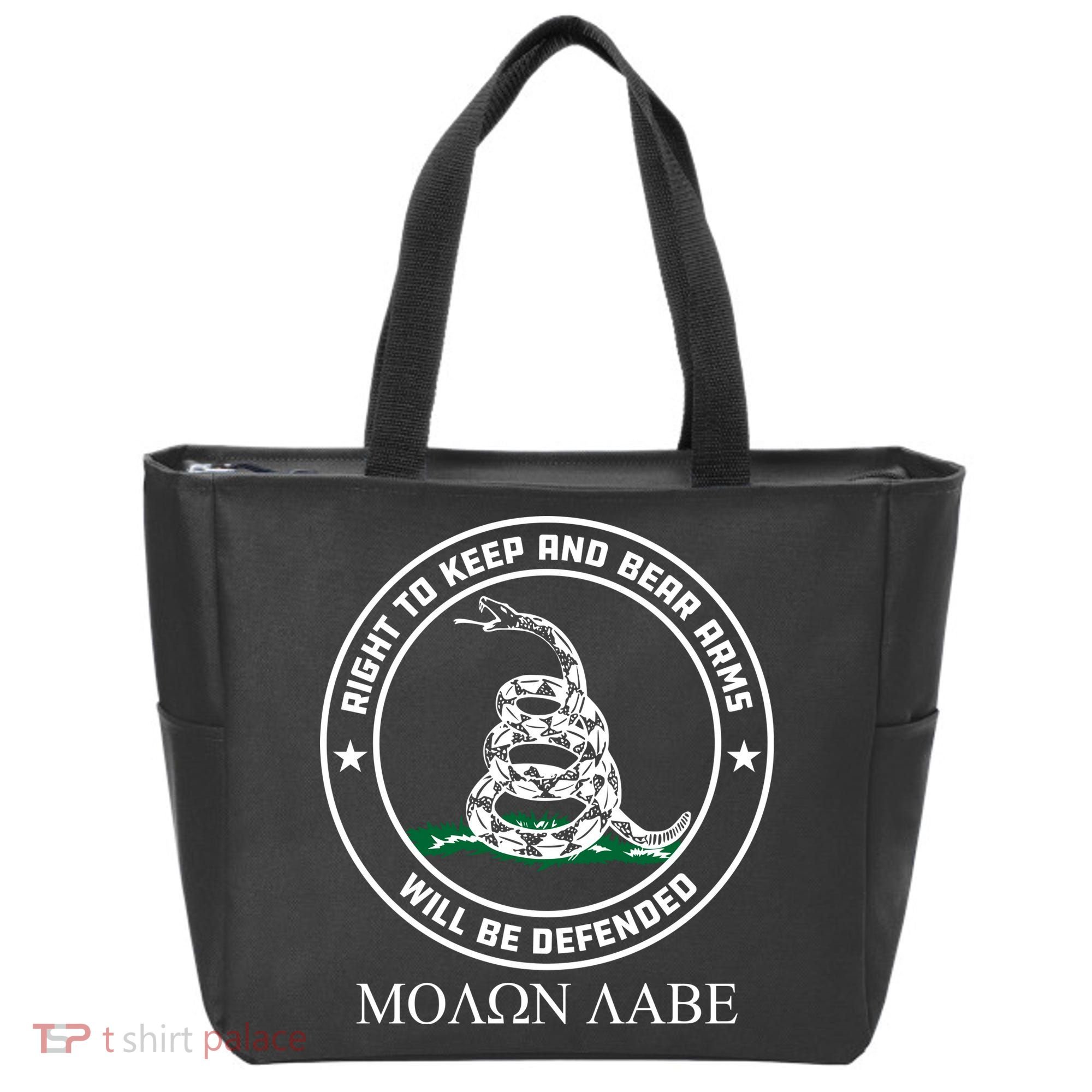 Dont Tread On Me Right To Keep & Bear Arms Come & Take It Tote Bag