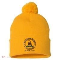 Dont Tread On Me Right To Keep & Bear Arms Come & Take It Pom Pom 12in Knit Beanie thumb 0