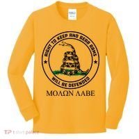 Dont Tread On Me Right To Keep & Bear Arms Come & Take It Kids Long Sleeve Shirt thumb 0