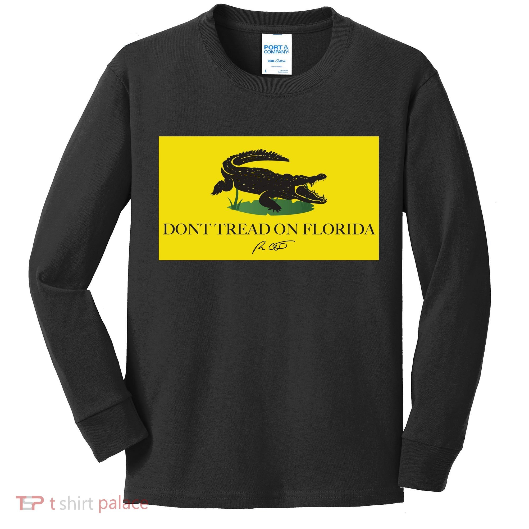 Don't Tread On Florida Ron Desantis Kids Long Sleeve Shirt