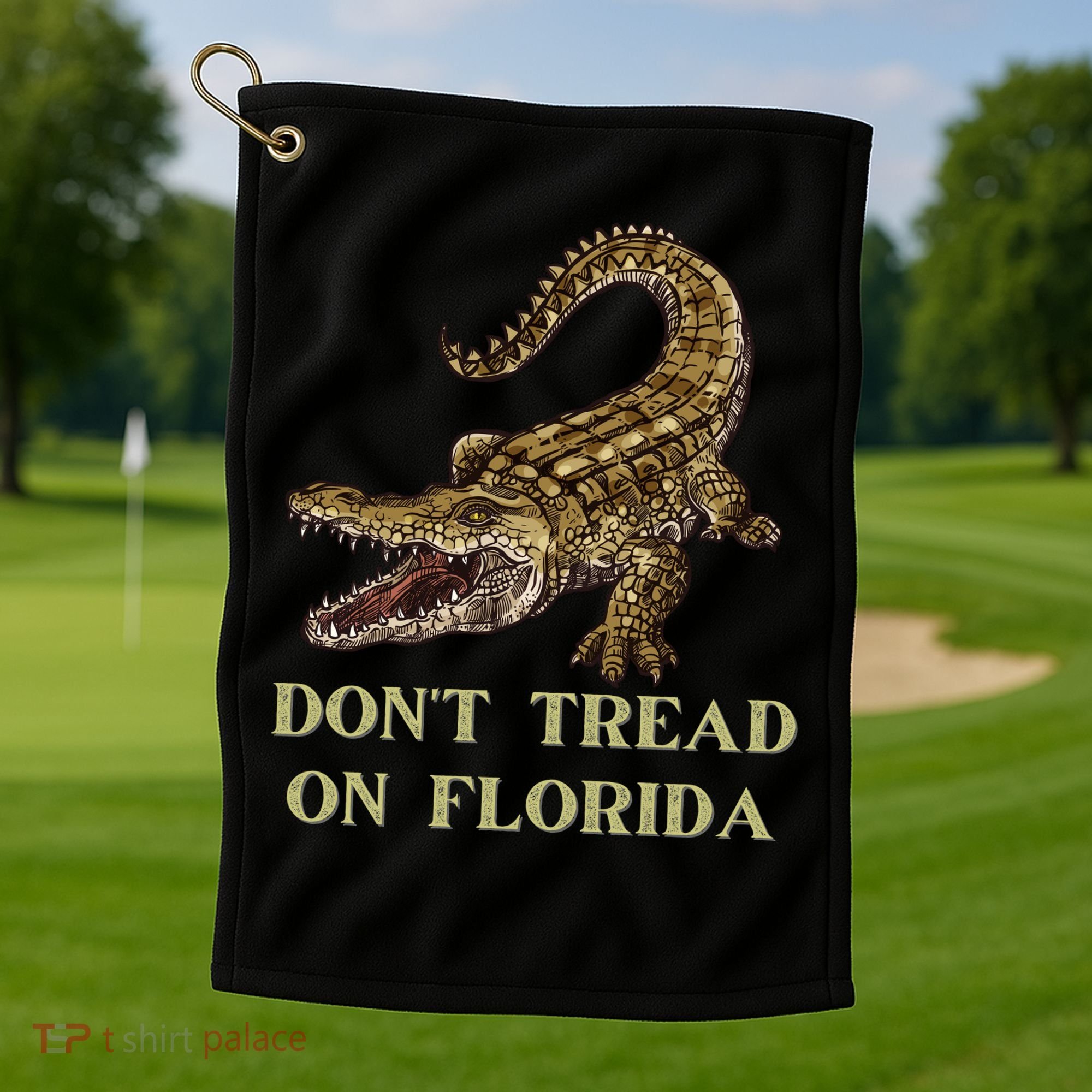 Don't Tread On Florida Golf Towel