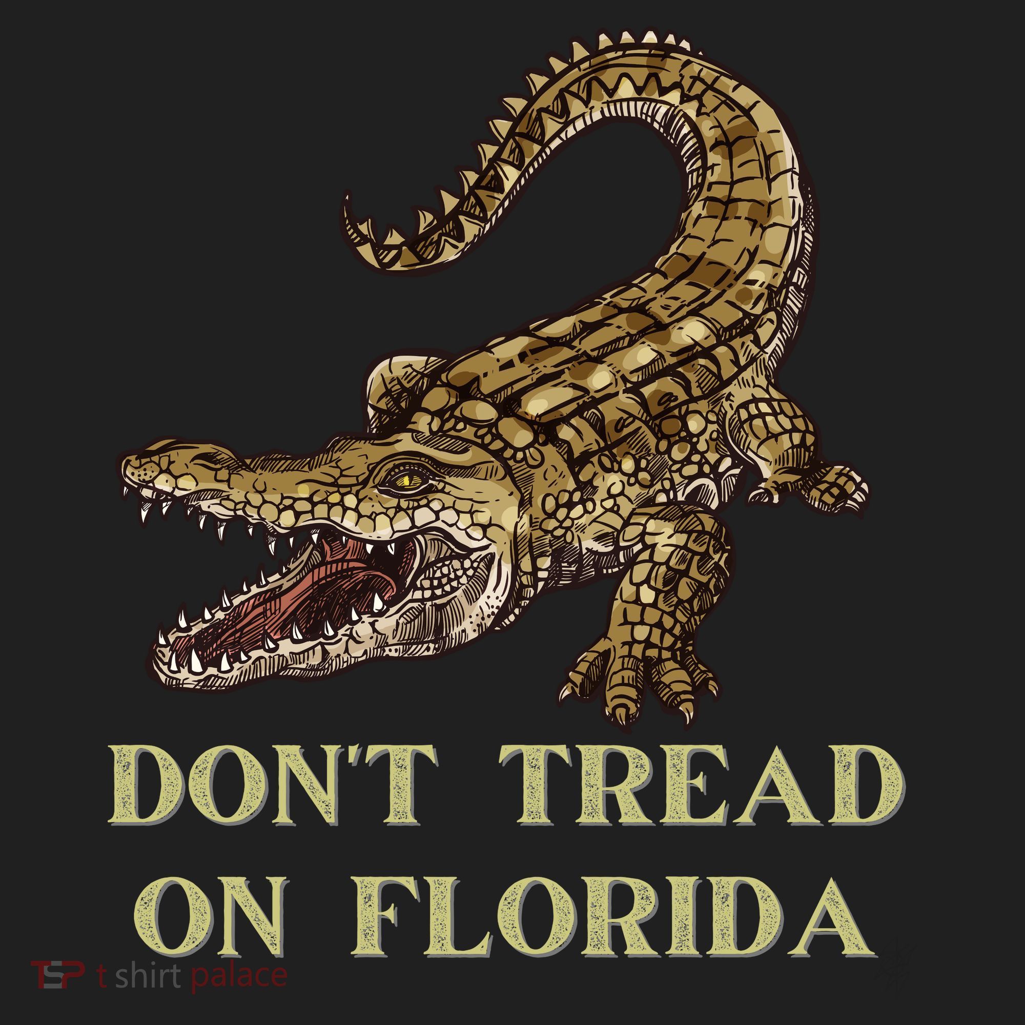 Don't Tread On Florida Golf Towel