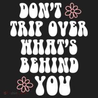 Don't Trip Over What's Behind You Positive Quotes Aesthetic Gift Beanie thumb 2