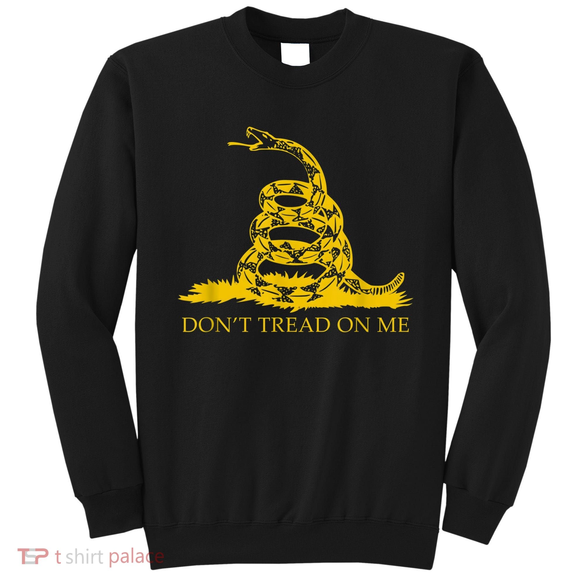 Don’t Tread On Me Shirts For Men Gadsden Flag Yellow Snake Sweatshirt