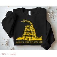 Don’t Tread On Me Shirts For Men Gadsden Flag Yellow Snake Sweatshirt thumb 2