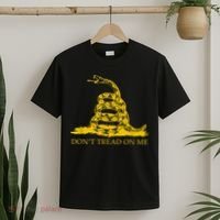 Don’t Tread On Me Shirts For Men Gadsden Flag Yellow Snake T-Shirt thumb 2