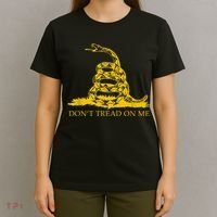 Don’t Tread On Me Shirts For Men Gadsden Flag Yellow Snake T-Shirt thumb 4