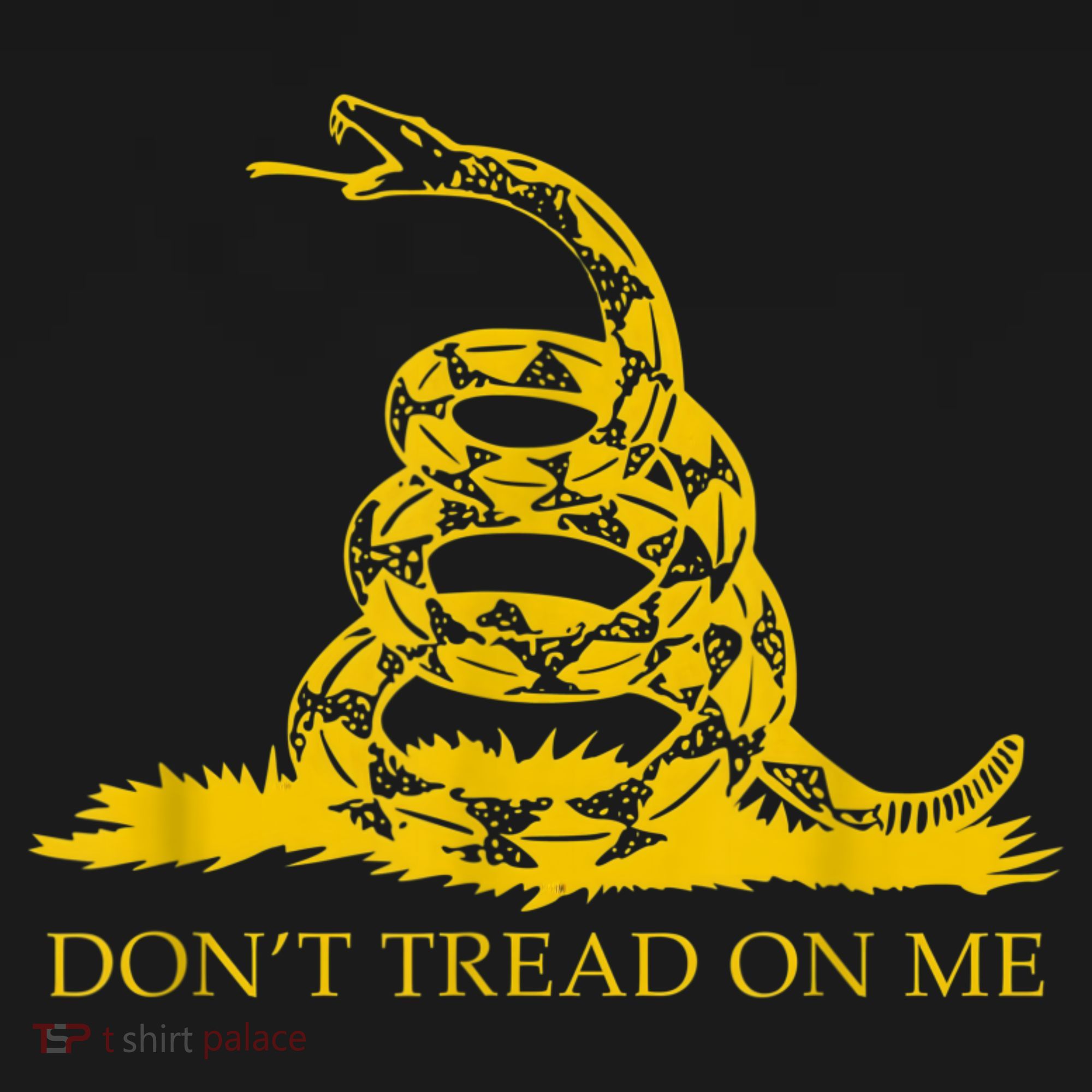Don’t Tread On Me Shirts For Men Gadsden Flag Yellow Snake T-Shirt