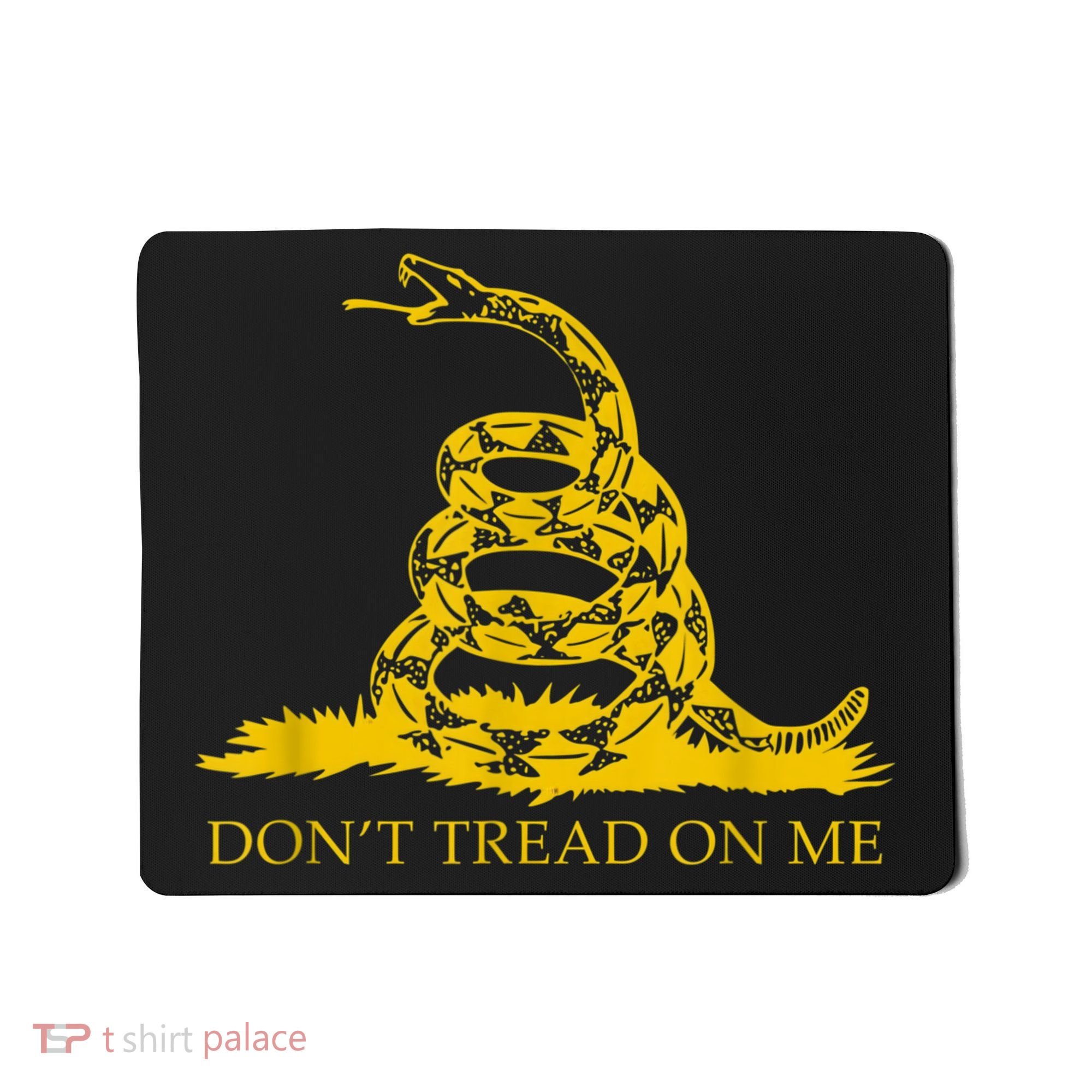 Don’t Tread On Me Shirts For Men Gadsden Flag Yellow Snake Mousepad