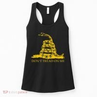 Don’t Tread On Me Shirts For Men Gadsden Flag Yellow Snake Women's Tank Top thumb 0