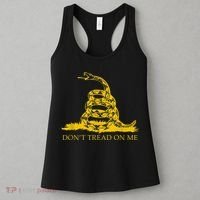 Don’t Tread On Me Shirts For Men Gadsden Flag Yellow Snake Women's Tank Top thumb 3