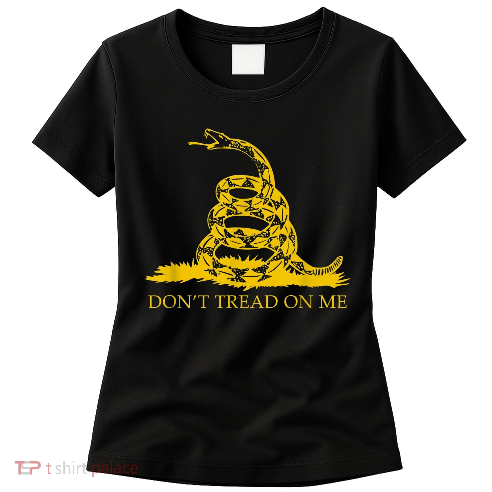 Don’t Tread On Me Shirts For Men Gadsden Flag Yellow Snake Women's T-Shirt