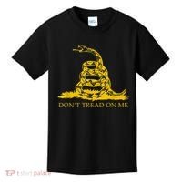 Don’t Tread On Me Shirts For Men Gadsden Flag Yellow Snake Kids T-Shirt thumb 0