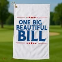 Donald Trump One Big Beautiful Bill Golf Towel thumb 1