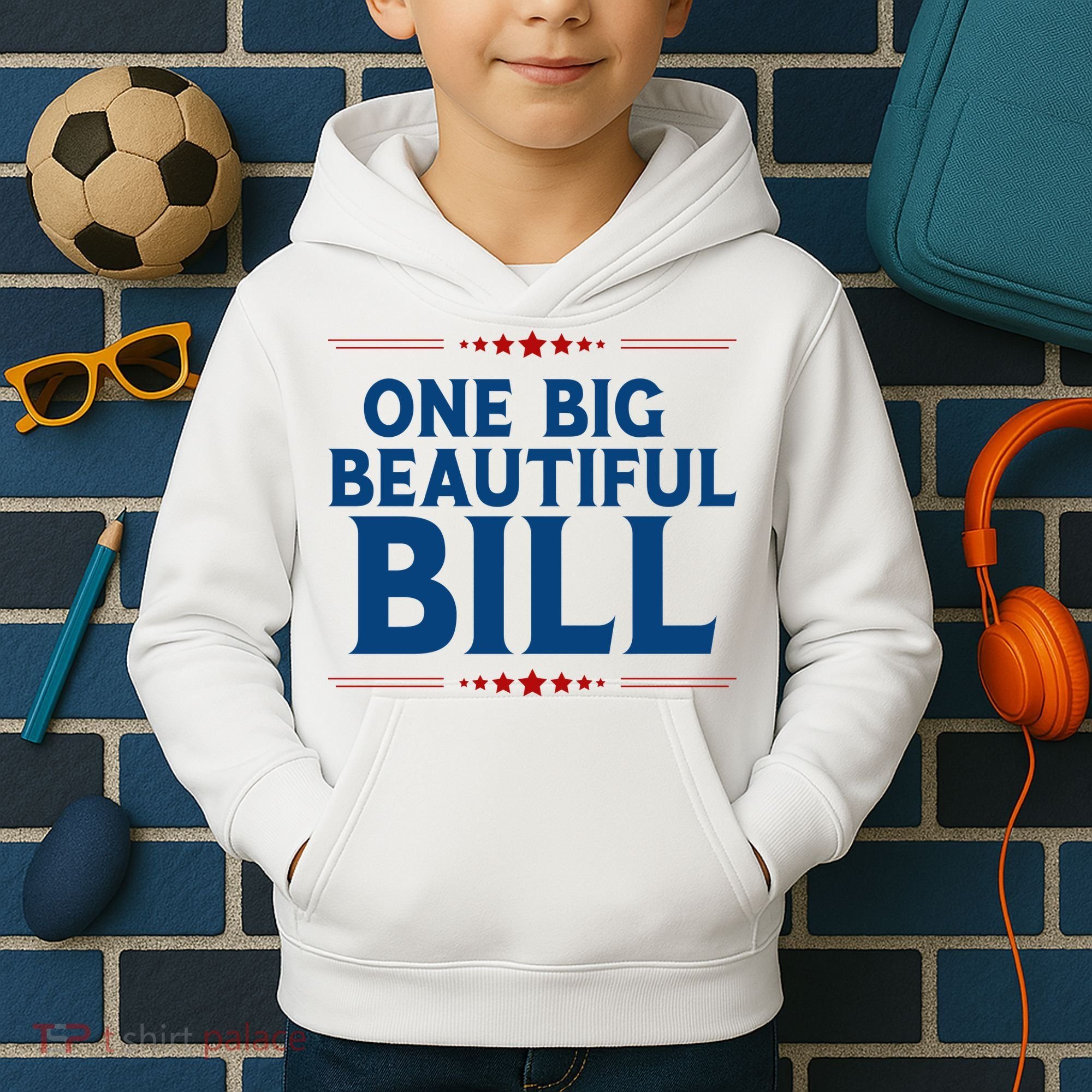 Donald Trump One Big Beautiful Bill Kids Hoodie