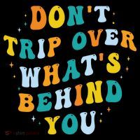 Don't Trip Over What's Behind You Psychedelic Trippy Retro Women's Hoodie thumb 2